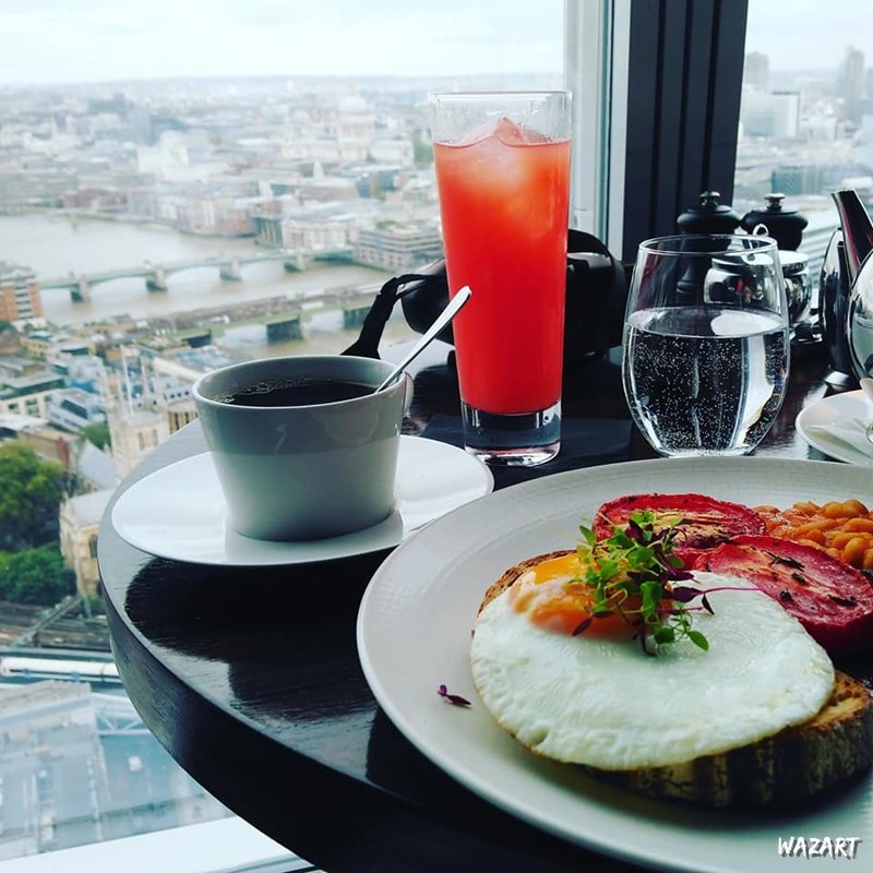 petit déjeuner au Shard